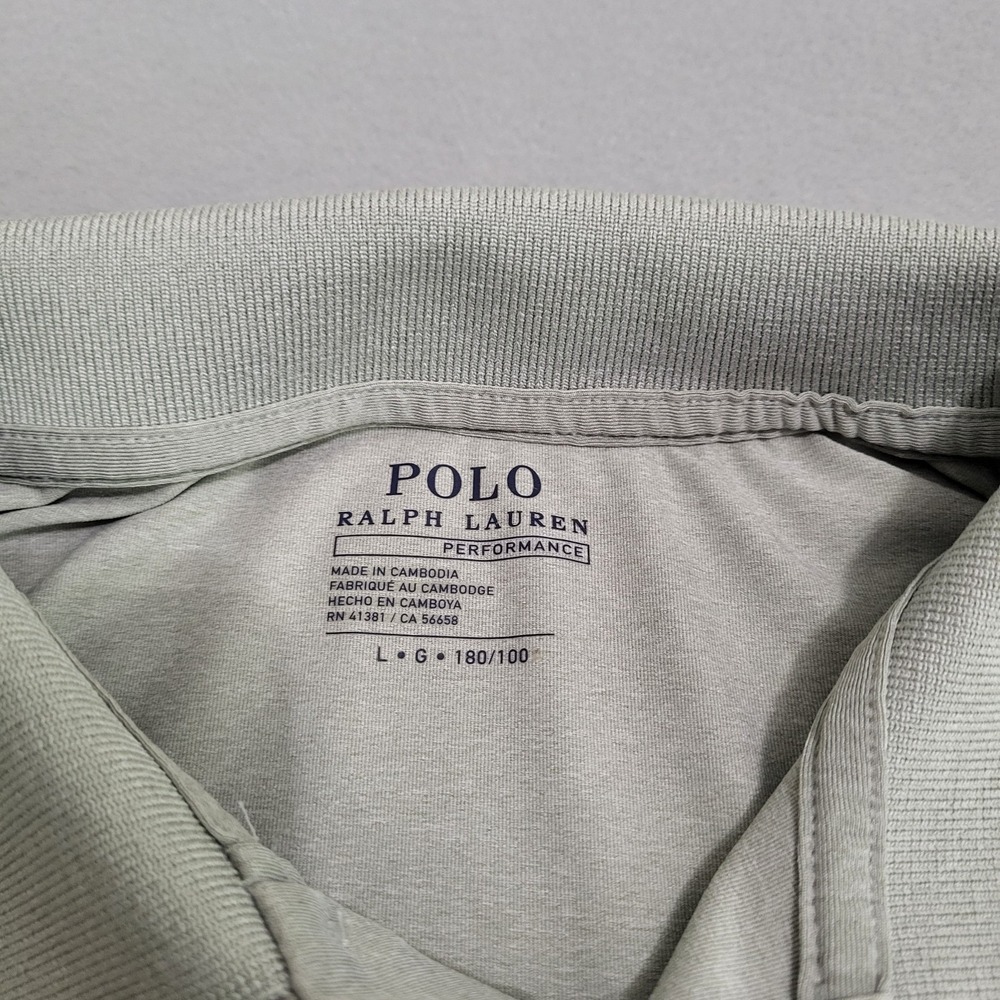 Polo Ralph Lauren Performance Golf Polo Shirt Men's Size L Short Sleeve Gray - Picture 6 of 8